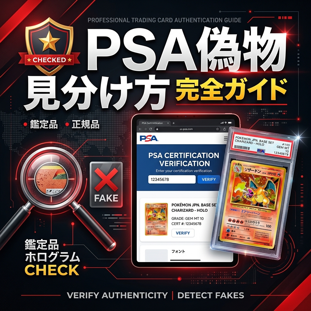 PSA偽物スラブの見分け方｜Cert Verificationで真贋確認する方法
